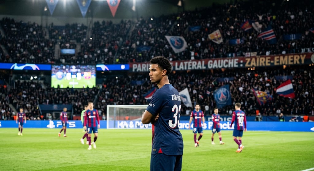 Zaire Emery face au Barça : le pari latéral gauche du PSG